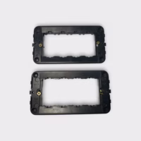 Vimar 16714, 4-Module Mounting Frame with Screws, Grey (Lot of 2) - Lightly Used