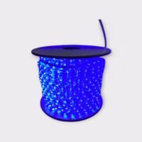 Flextec LED-13MM-BL-150, 150-Foot Spool of Blue, 120-Volt, 2-Wire LED Rope Light - New Open Box