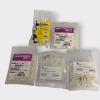 LOT OF 500 *MADE IN USA* White Saddle-Type Cable Tie Mount Base - f/ #6/#8 Screw