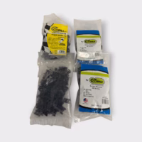 LOT OF 350 *MADE IN USA* Black Saddle-Type Cable Tie Mount Base - f/ #6 Screw