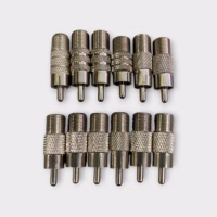 RCA Male to F Type Connector (Lot of 12) - New Old Stock - Free Shipping