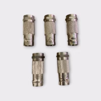 BNC Female to F Male Coaxial Adapter (Lot of 5) - New Old Stock - Free Shipping