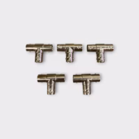 BNC Female 3-Way T Connector (Lot of 5) - New Old Stock - Free Shipping