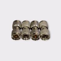 Mini UHF Male to Mini UHF Male Connector 1" (Lot of 4) - New Open Box