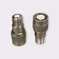 TNC Male to F Female Coaxial Adapter (Lot of 2) - New Old Stock - Free Shipping