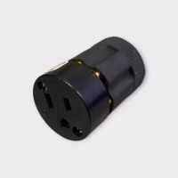 Leviton 114, 15A 125V Rubber Cord Outlet Connector - New Open Box - Free Shipping