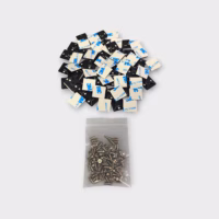 Hkwasi HS-101S, 3/4" Self Adhesive Tie Mount, Black (Lot of 60) - New Open Box