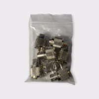 UHF Male to F-type Male Connector (Lot of 7) - New Old Stock - Free Shipping