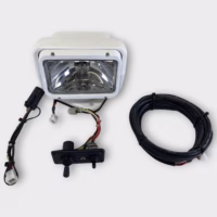 GoLight 2020GT GT Series Halogen Permanent Mount Searchlight w/Hardwired Dash Mount Remote Tested