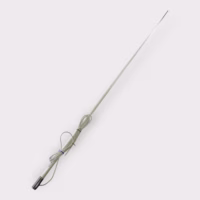 Telex 968 Hy-Gain 8ft White Fiberglass Marine CB Antenna w/ 18' Cable & Connector *New*