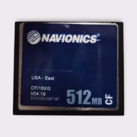Navionics 512MB CF Chart Card -CF/16XG- "USA EAST" - V04.19 - Sep 2007 - Tested - 90 Day Warranty