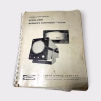Raytheon Radar Model 2900 Mariner's Pathfinder Instruction Manual - Original