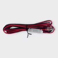 Icom OPC-355 Marine VHF 9' Power Cable 2-Pin Male Female Bullet Fuse For M57 M58