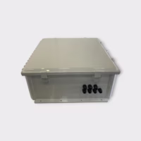 AttaBox AH242410 Polycarbonate Watertight Enclosure w/Fan & Cable Glands 24"x24"x10" Used
