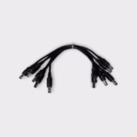 (Lot of 6) 10" DC Barrel Plug Extension Cables (Male-to-Male) - New Open Box - Free Shipping
