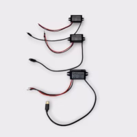 PlusRoc PR4A061, DC 12V/24V to 5V 3A Step Down Converter w/USB-C (Lot of 3) - Used