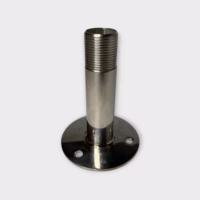 4" Stainless Steel Antenna Flange Mount (1"-14 Thread) - Lightly Used - Free Shipping