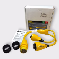 Marinco EEL Shorepower Y-Adapter Cable 50a 125v Male to 2x 30a Female Y502-2-30
