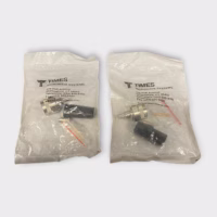 Times Microwave Systems TC-240-NMH-X N-Male Straight Crimp Solder Connector f/ LMR-240 (Lot of 2)