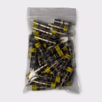 Klein Tools VDV813-614 Universal RCA Compression Connectors for RG6/6Q Coax Cables (Lot of 32)
