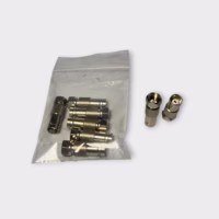F-Type Male to BNC Female Coaxial Connector (Lot of 8) - New Out of Box - Free Shipping!