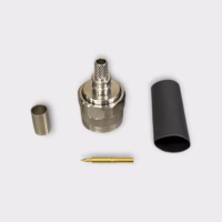 Times Microwave Systems TC-240-NMH-X N-Male Straight Crimp Solder Connector f/ LMR-240