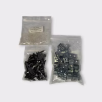 Rack Mount Screw Kit (1346743) Nickel Plated 10-32 x 0.75 L Screw w/ Slide On Clip (lot of 45)